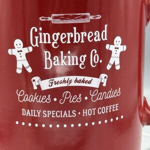 Christmas Oversize Red White Coffee Mug Gingerbread Baking Co Design Pac 24 Oz